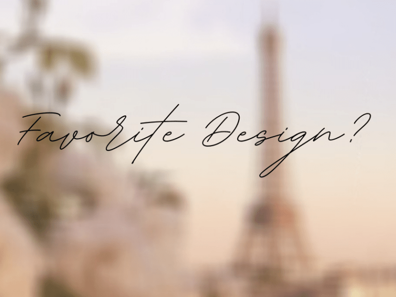 FAVORITE DESIGN |&nbsp;MARCH